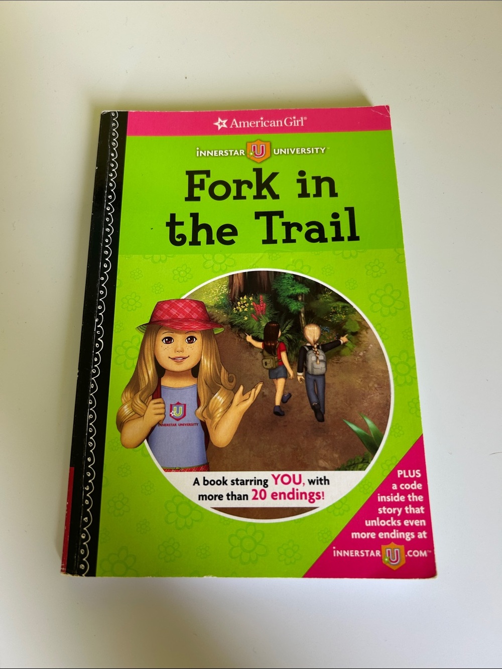 American Girl Fork in the Trail - Green and Pink Cover